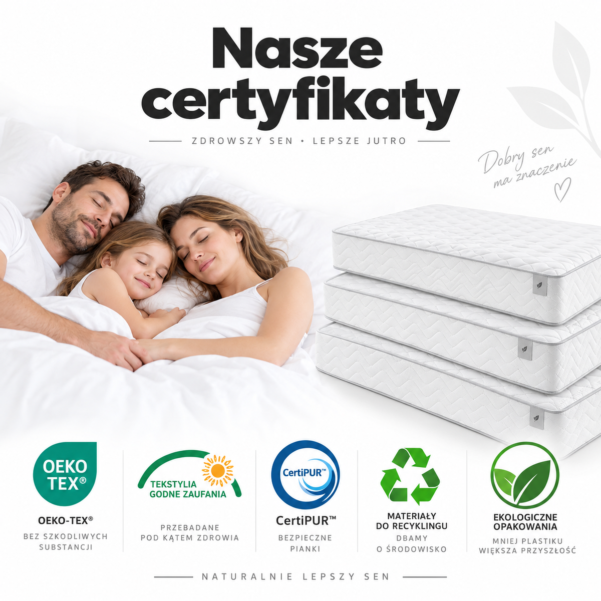 Materac kieszeniowy PEDRO dwustronny