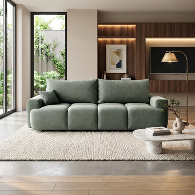 Sofa tapicerowana z funkcją spania NOVA