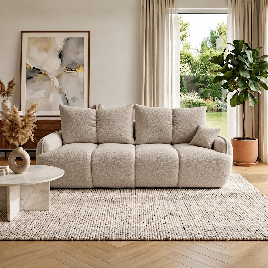 Sofa tapicerowana z funkcją spania VERONA