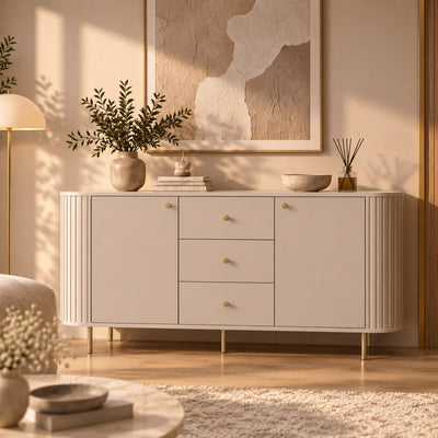 Fluted chest of drawers MAVI