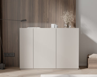 Komoda trzydrzwiowa 2w1 z wysuwanym z biurkiem SMART