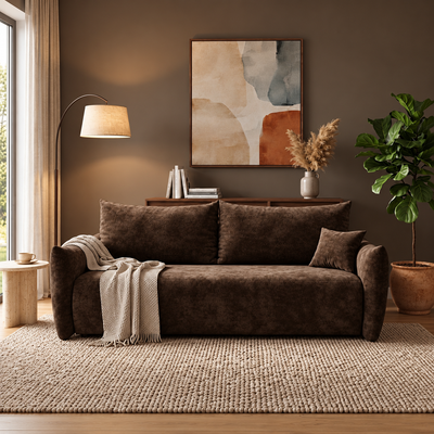 Sofa tapicerowana z funkcją spania SENTO