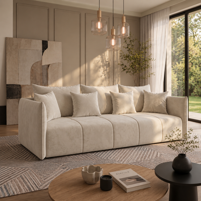 Sofa tapicerowana z funkcją spania DALLAS