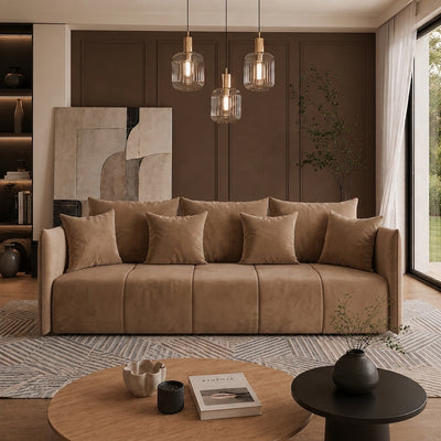 Sofa tapicerowana z funkcją spania DALLAS