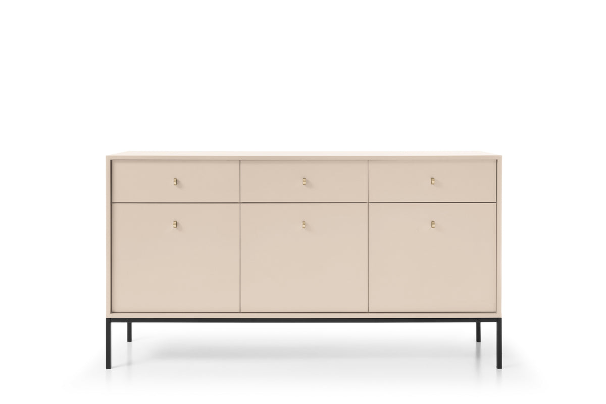 Komoda trzydrzwiowa z szufladami LEMI 154 cm