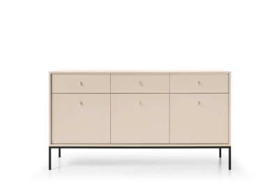 Komoda trzydrzwiowa z szufladami LEMI 154 cm