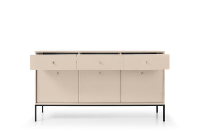 Komoda trzydrzwiowa z szufladami LEMI 154 cm