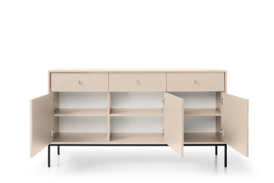 Komoda trzydrzwiowa z szufladami LEMI 154 cm