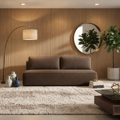 Sofa tapicerowana z funkcją spania TESSA