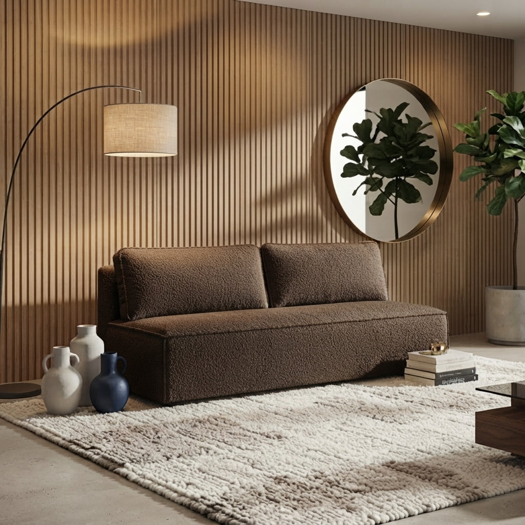 Sofa tapicerowana z funkcją spania TESSA