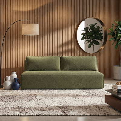 Sofa tapicerowana z funkcją spania TESSA