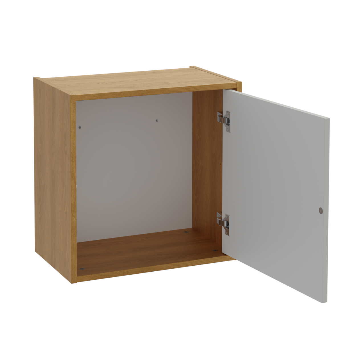 Szafka boczna wisząca 50 x 30 cm ERIN vitge black / dąb karmel