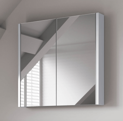 Szafka łazienkowa 60 cm lustrzana orzech