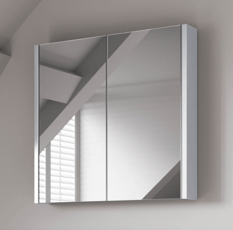 Szafka łazienkowa 60 cm lustrzana orzech