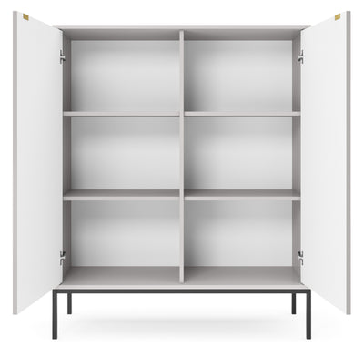 Komoda dwudrzwiowa wysoka 104 cm VERO