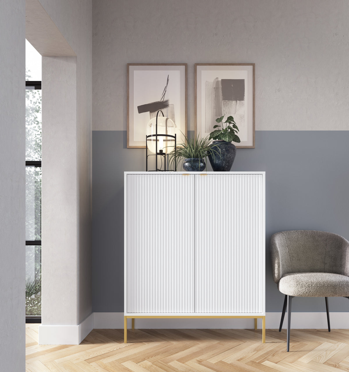 Komoda dwudrzwiowa wysoka 104 cm VERO