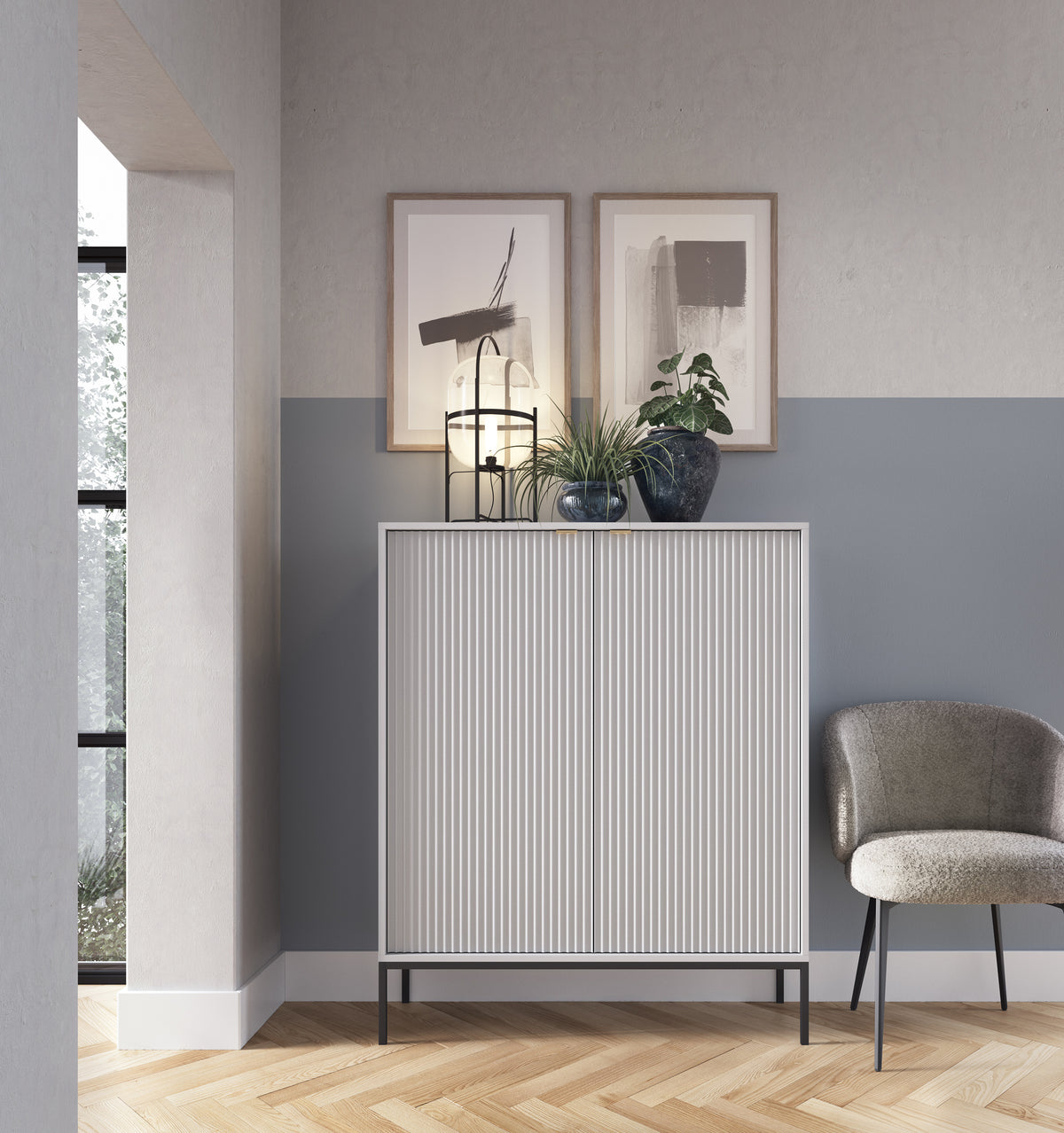 Komoda dwudrzwiowa wysoka 104 cm VERO