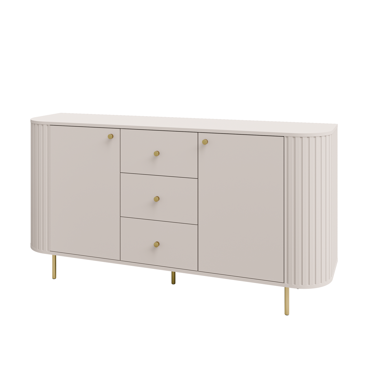 Fluted chest of drawers MAVI