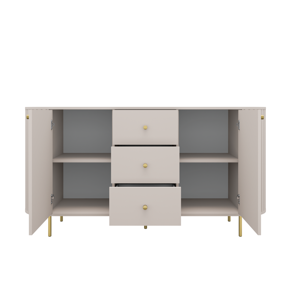 Fluted chest of drawers MAVI