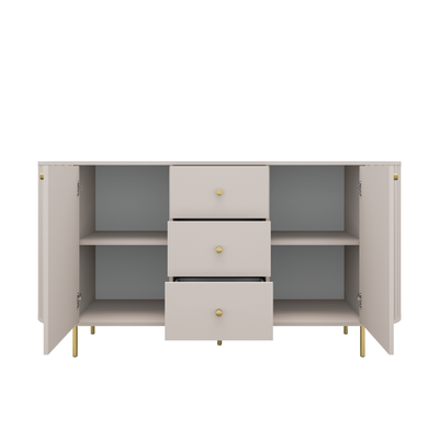 Fluted chest of drawers MAVI