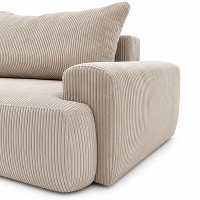 Sofa tapicerowana z funkcją spania BELLA