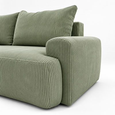 Sofa tapicerowana z funkcją spania BELLA
