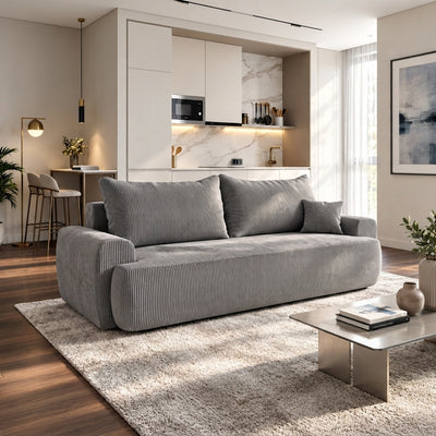 Sofa tapicerowana z funkcją spania BELLA