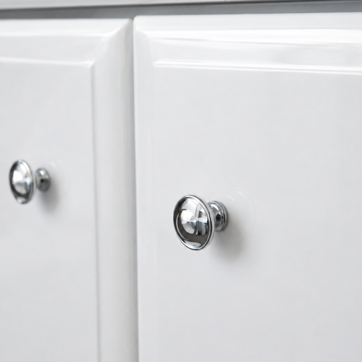 Szafka łazienkowa GAMA 75 cm z umywalką Biały połysk