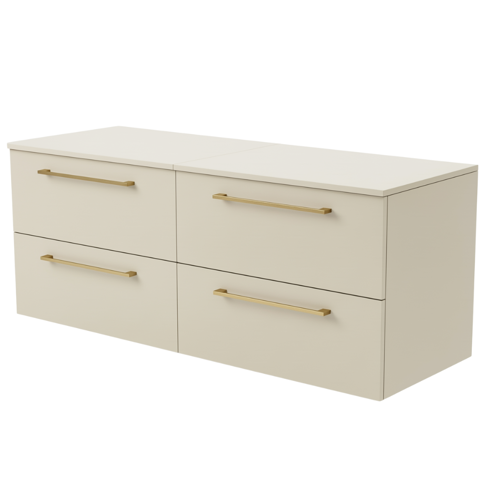 Szafka łazienkowa ONE 120 cm z blatem 4 szuflady