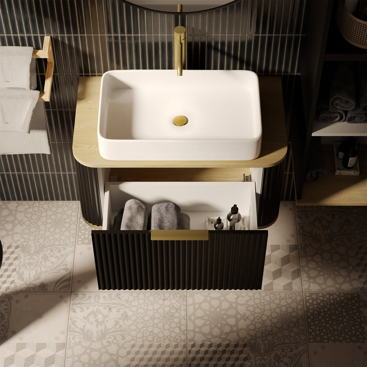 Szafka pod umywalkę RIVELA 80 cm