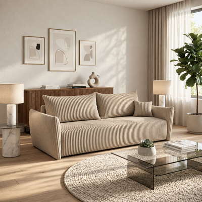Sofa tapicerowana z funkcją spania SENTO
