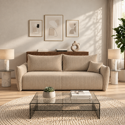 Sofa tapicerowana z funkcją spania SENTO