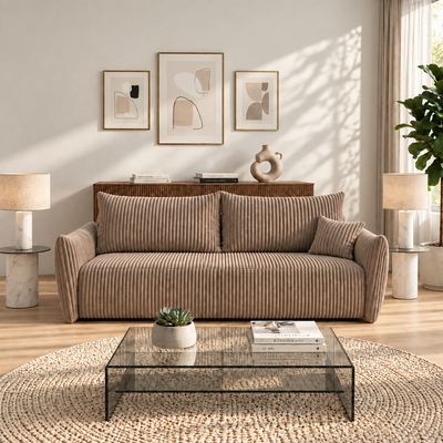 Sofa tapicerowana z funkcją spania SENTO