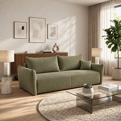 Sofa tapicerowana z funkcją spania SENTO
