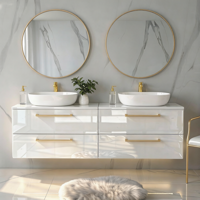 Szafka łazienkowa ONE 120 cm z blatem 4 szuflady