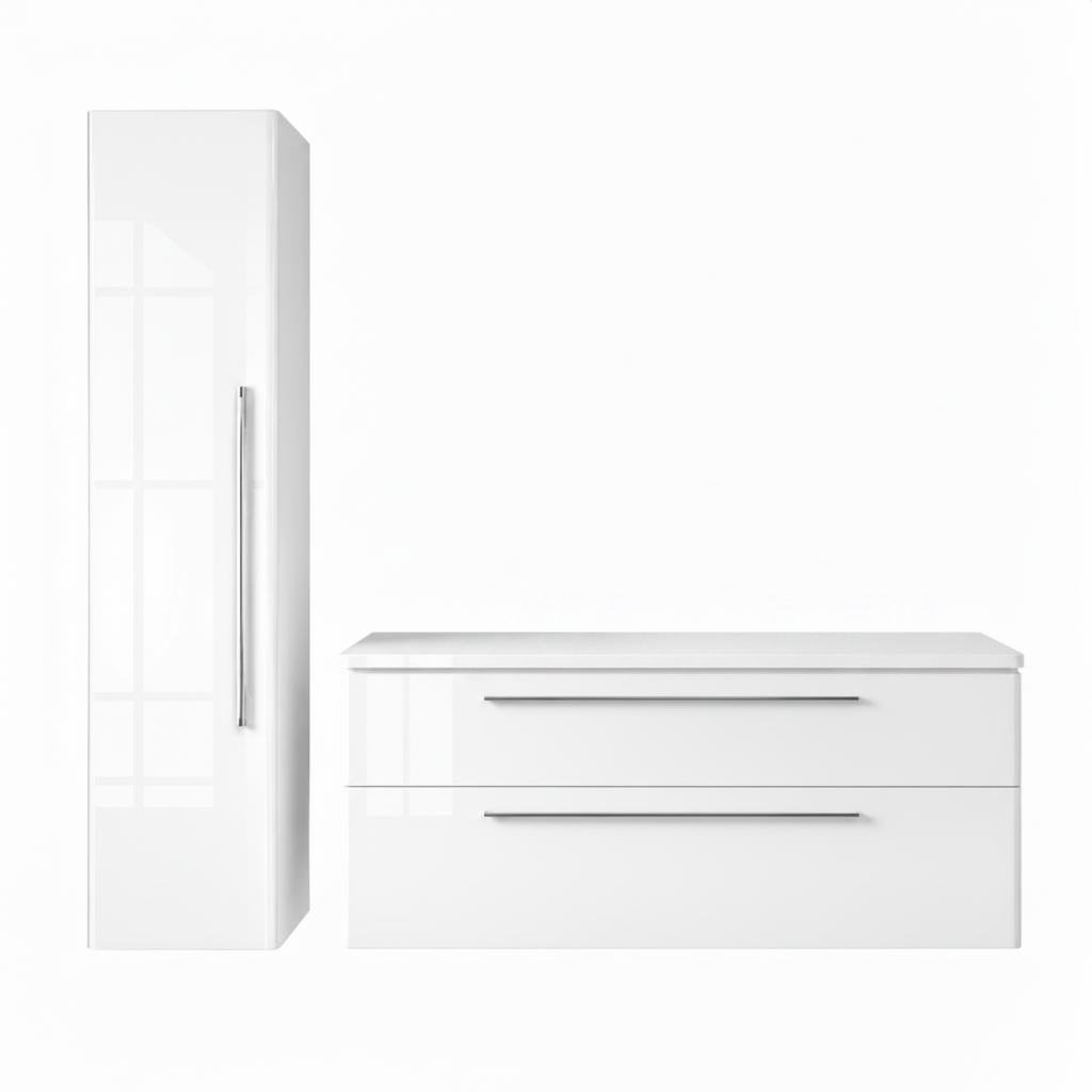 Zestaw mebli do łazienki MOBI 120 cm z blatem