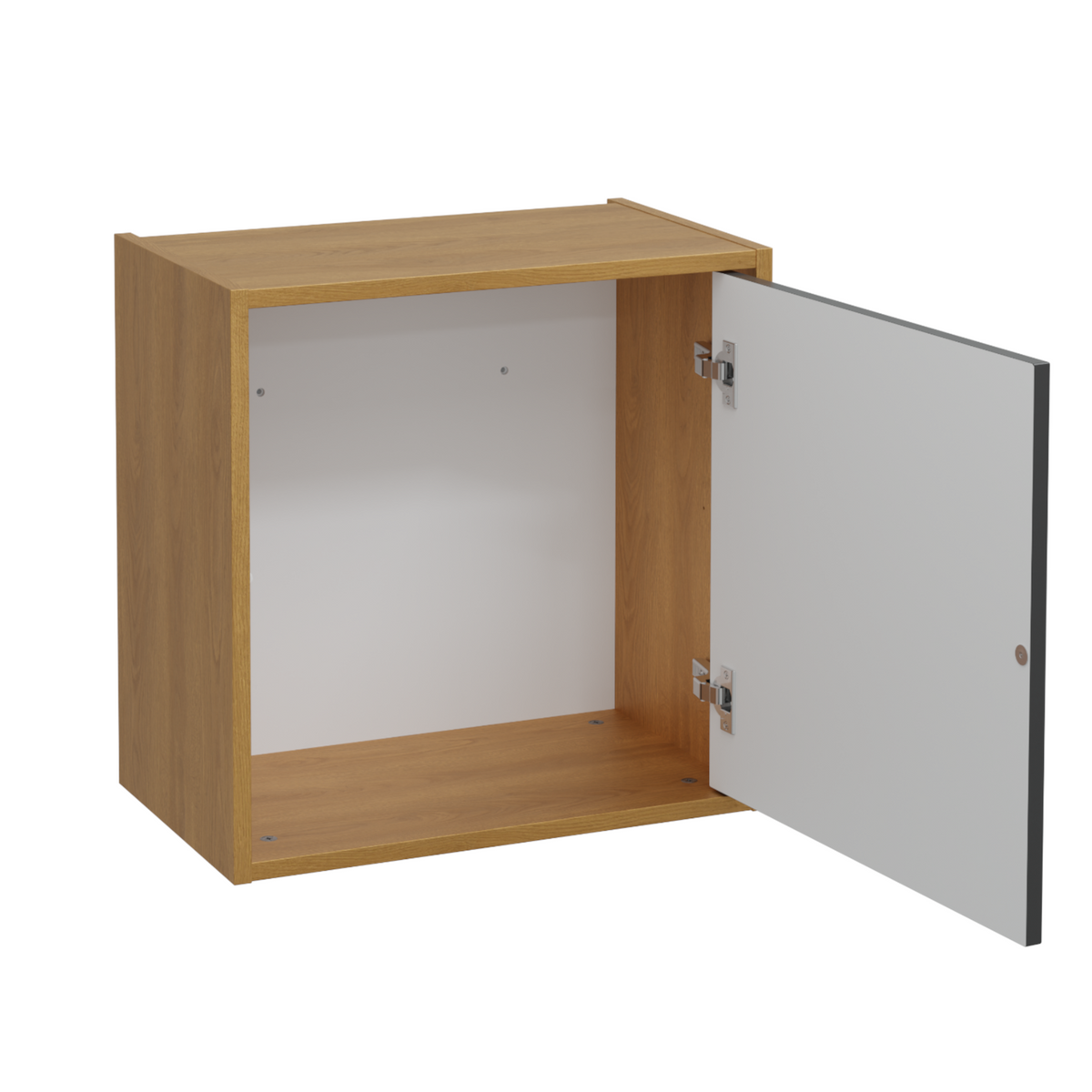 Szafka boczna wisząca 50 x 30 cm ERIN vitge black / dąb karmel